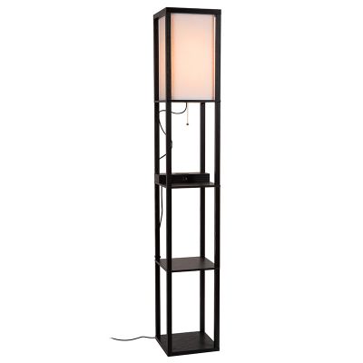 Lampadar modern negru, Menno, cu întrerupător cu șnur