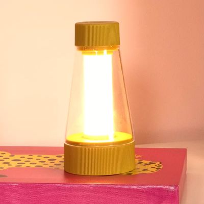 Lampă de masă exterior reîncărcabilă modernă galbenă, Lorali, 1,2W, LED 2700K, IP44, cu întrerupător tactil