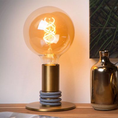 Lampă de masă modernă aurie, Marit, con întrerupător