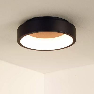 Lampă de tavan modernă neagră, Talowe, 20W, LED 3000K