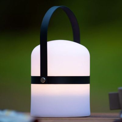 Lampă de masă copii modernă albă, Little Joe, 3W, LED 2700K, IP44, con întrerupător