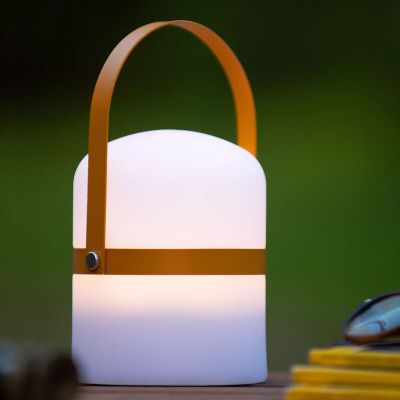 Lampă de masă copii modernă albă, Little Joe, 3W, LED 2700K, IP44, con întrerupător