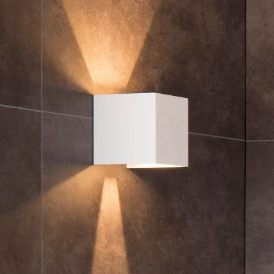 Aplică de perete up down modernă albă, Axi, 6W, LED 2700K, IP54