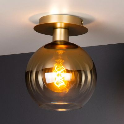 Lampă de tavan retro aurie, Marius