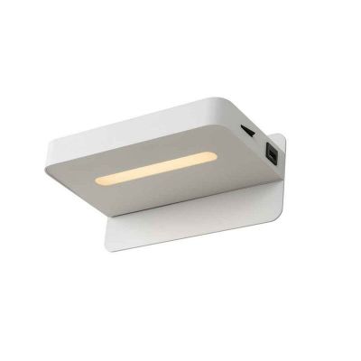 Aplică de perete modernă albă, Atkin, 5W, LED 2700K, con întrerupător
