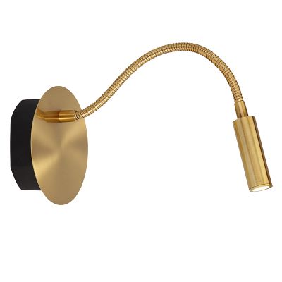 Lampă pat modernă aurie, Jolijn, 2W, LED 3000K, con întrerupător