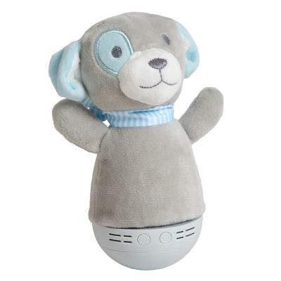 Lampă de masă copii modernă gri, Dolly, 3W, LED RGB, con întrerupător