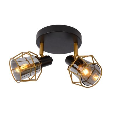 Spot LED de tavan vintage negru, Nila