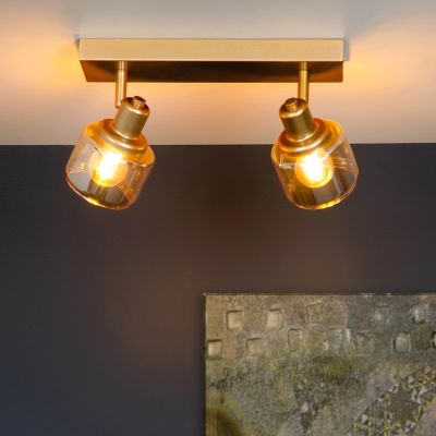 Spot LED de tavan clasic auriu, Bjorn