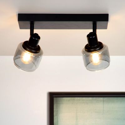 Spot LED de tavan clasic negru, Bjorn