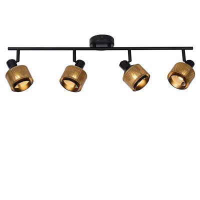 Spot LED de tavan clasic negru, Rafa