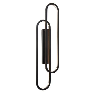 Aplică de perete modernă neagră, Thelma, 33W, LED dim to warm