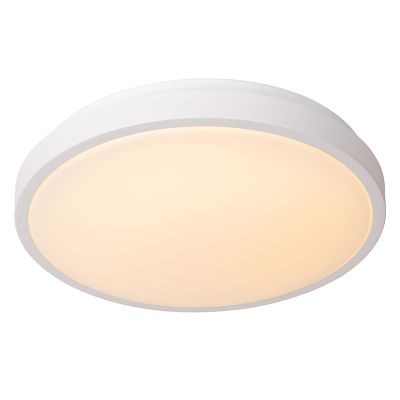 Plafonieră baie modernă albă, Dasher, 18W, LED 2700K, IP44