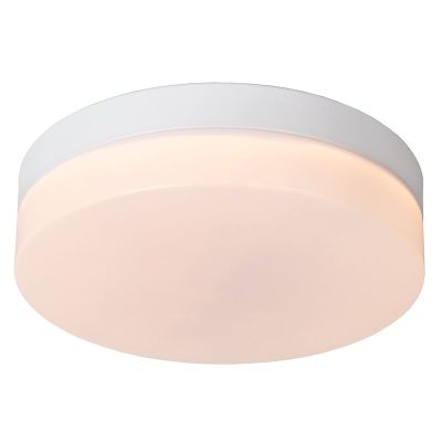 Plafonieră baie albă din plastic, Biskit, 12W, LED 2700K, IP44