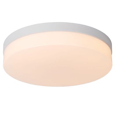 Plafonieră baie albă din plastic, Biskit, 24W, LED 2700K, IP44