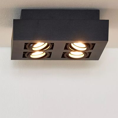 Spot LED de tavan modern negru, Xirax