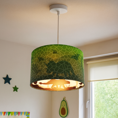 Lustră copii modernă verde, Dino