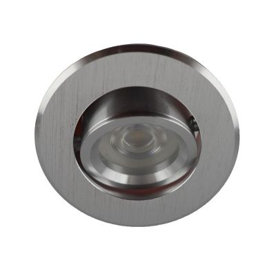 Mini spot din aluminiu argintiu, Bori