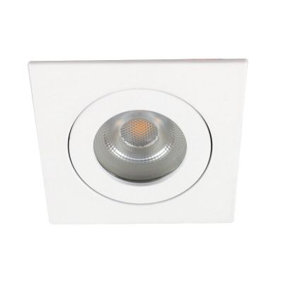 Spot încastrat baie din aluminiu alb, Dorx, IP44