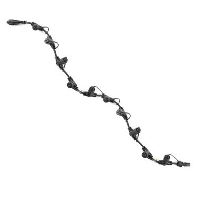 Cablu de distribuție negru de 1 m, cu 10 ieșiri