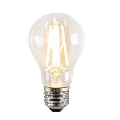Lampă LED E27 Fos, A60, 4W, 2700K, cu senzor crepuscular + senzor de mișcare
