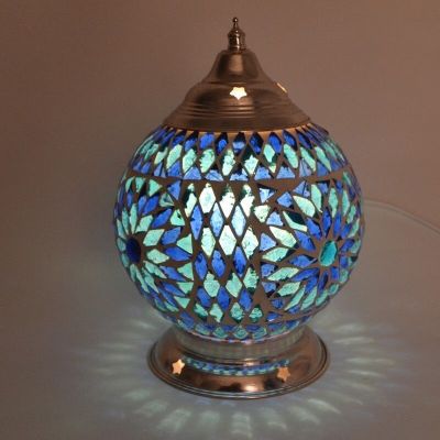 Lampă de masă albastră orientală, Sabri