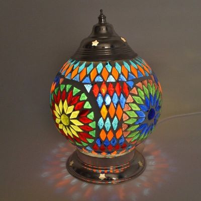 Lampă de masă multicolor orientală, Sabri