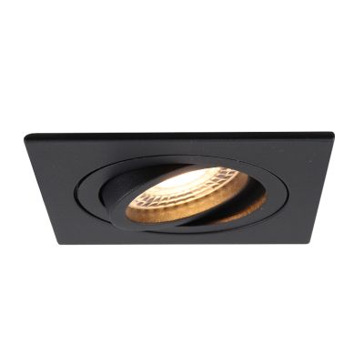 Spot încastrat negru din aluminiu, Scott