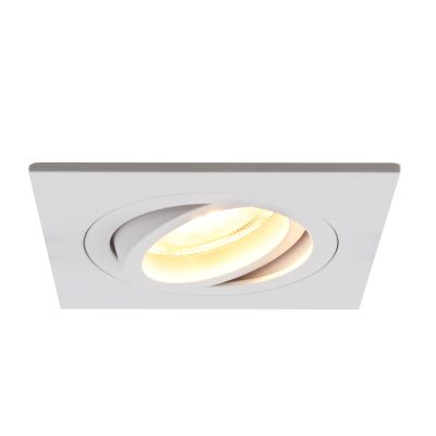 Spot încastrat alb din aluminiu, Scott