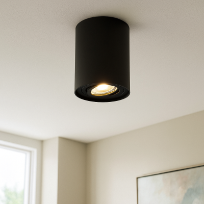 Aplică tavan neagră modernă, Onno