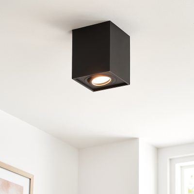 Aplică tavan neagră modernă, Dane