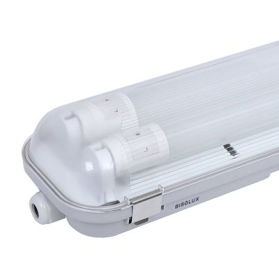 Corp de iluminat fluorescent LED impermeabil de 150 cm - Suyata - pentru 2 tuburi fluorescente - IP65