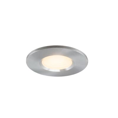 Mini spot argintiu din aluminiu, Philomena, 3,4W, LED 2700K, IP44