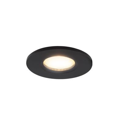 Mini spot negru din aluminiu, Philomena, 3,4W, LED 3000K, IP44