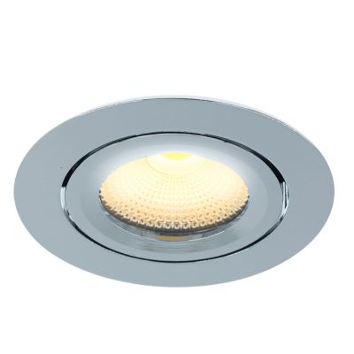 Spot încastrat crom din aluminiu, Wimke, 5W, LED 3000K, IP44