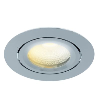 Spot încastrat crom din aluminiu, Wimke, 5W, LED dim to warm, IP44