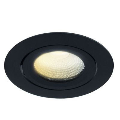 Spot încastrat negru din aluminiu, Wimke, 5W, LED dim to warm, IP44