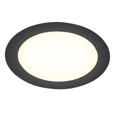 Downlight negru din aluminiu, Umbriel, 9W, LED 4000K, IP44
