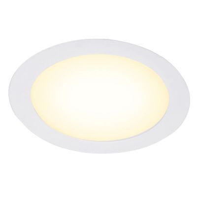 Downlight alb din aluminiu, Umbriel, 18W, LED 3000K, IP44