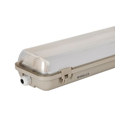 Corp de iluminat cu tub LED de 60 cm - Dura - Pentru 2 tuburi de iluminat - IP65