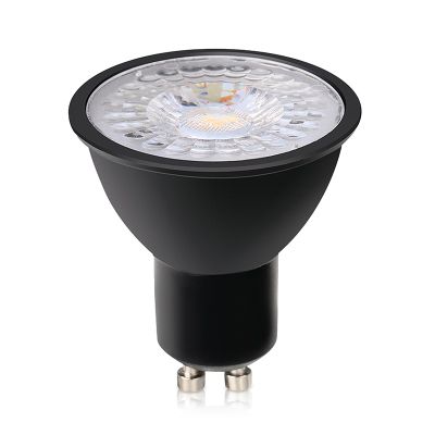 Lampă LED GU10 cu intensitate reglabilă Antonie, neagră, 3W, 3000K
