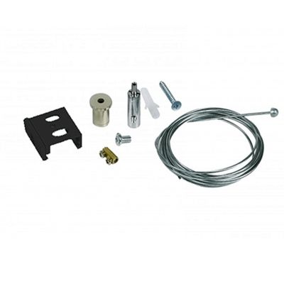 Set de corpuri de iluminat suspendate pentru iluminat pe șină trifazat, 5 metri, negru, Pro