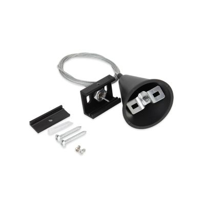 Set de aplice suspendate pentru iluminat pe șină trifazat, 1,5 metri, negru, Pro