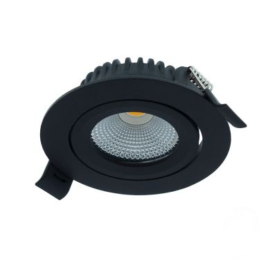 Downlight negru din aluminiu, Wimke, 5W, LED RGBW, IP54
