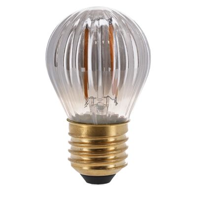 Lampă LED E27 cu intensitate reglabilă, sticlă fumurie, 2W, 2000K