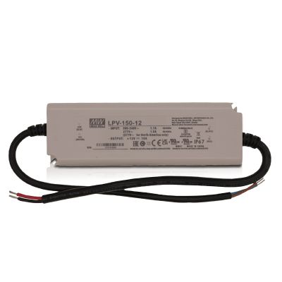 Driver LED MeanWell de 12V, 150W, IP67