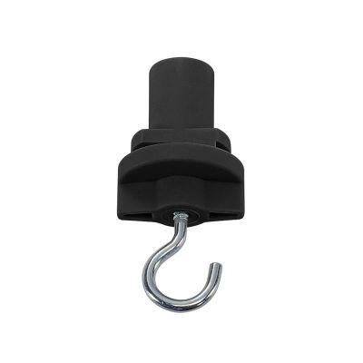 Adaptor trifazat cu cârlig, negru, Pro