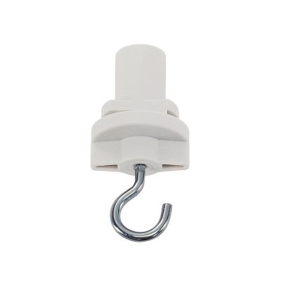Adaptor trifazat cu cârlig, alb, Pro