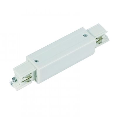 Conector în formă de I pentru iluminat pe șină trifazat, alb, Pro