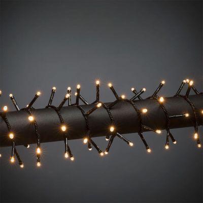 Lumini LED de Crăciun pentru exterior de 13,5 m, 180 de lumini alb cald